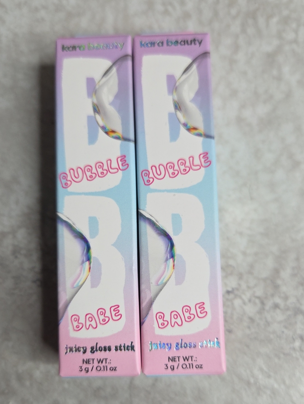 Kara Beauty Bubble Babe Juicy Gloss Stick - POP STAR Set Of 2